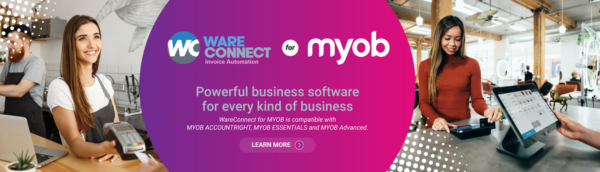 WareConnect invoice automation allows Multi-Accounting application integration with Pre-built integration with Databuild, MYOB Advanced, Xero, QuickBooks, NetSuite & Dynamics 365.

